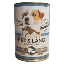 Pet s Land konzerv kutya Winter Edition Sertés-hal 415g