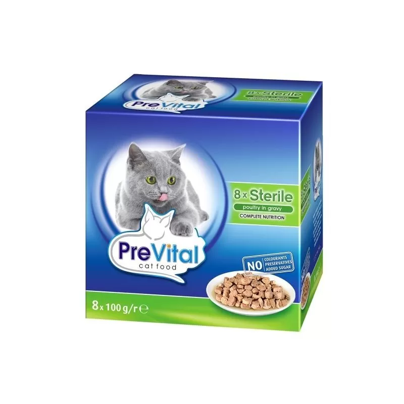 Prevital Alutasak Macska 8*100gr Steril