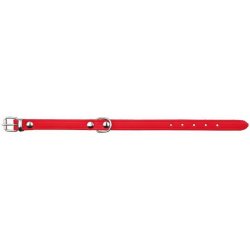 Trixie Nyakörv Basic Bőr XS 19-24cm/12mm Piros