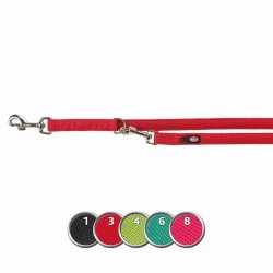 Trixie Póráz Comfort Soft Hosszabbítható XXS–S 2m/13mm Piros