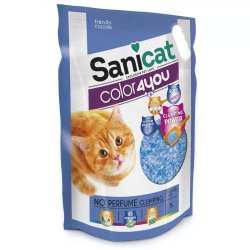 Macskaalom Sanicat Color4You Blue No Parfume csomósodó szilika 5L
