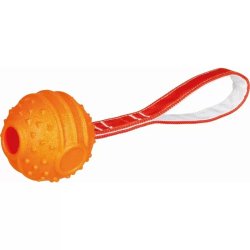 Trixie Játék Soft & Strong labda kötéllel/29cm narancs