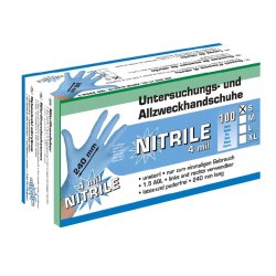 KERBL Kesztyű Eh Nitrile Púdermentes 240mm 4mil S   100 Db Kék