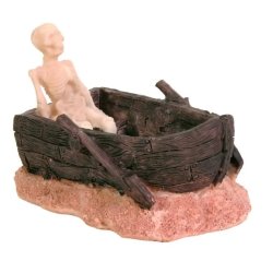 Trixie Akvárium Dekor Kerámia Csontváz Hajóval 12cm