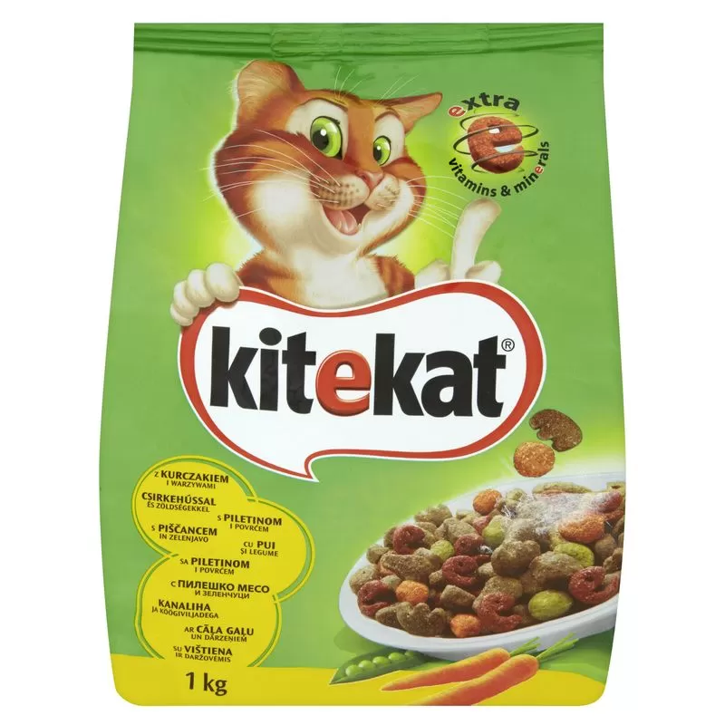 Kitekat Száraz Csirke-Zöldség 1kg