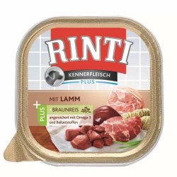Rinti Dog Kennerfleisch Plus Alutálka Bárány+rizs 300g