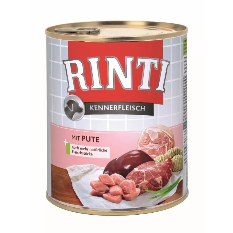 Rinti Dog Kennerfleisch Konzerv Pulykával, 800g