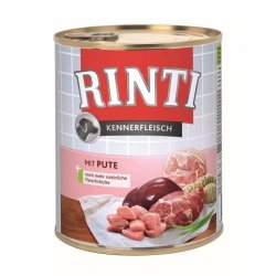 Rinti Dog Kennerfleisch Konzerv Pulykával, 800g