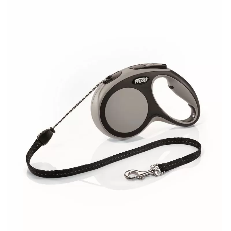 Flexi New Comfort zsinóros automata póráz M 5m 20kg-ig szürke