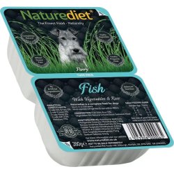Naturediet Műanyag Dupla Tálkás Hal 280g