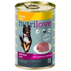 Nutrilove dog konzerv paté csirke 400gr