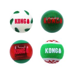 KONG Játék Holiday Labdák Többféle 4db/cs M