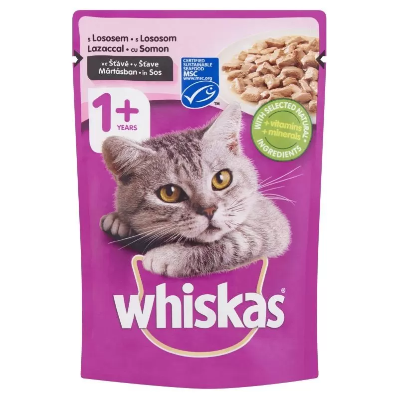 Whiskas Alutasakos Lazac 100g