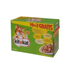 Kitekat Alutasakos 100g 12-Pack Házias 10+2