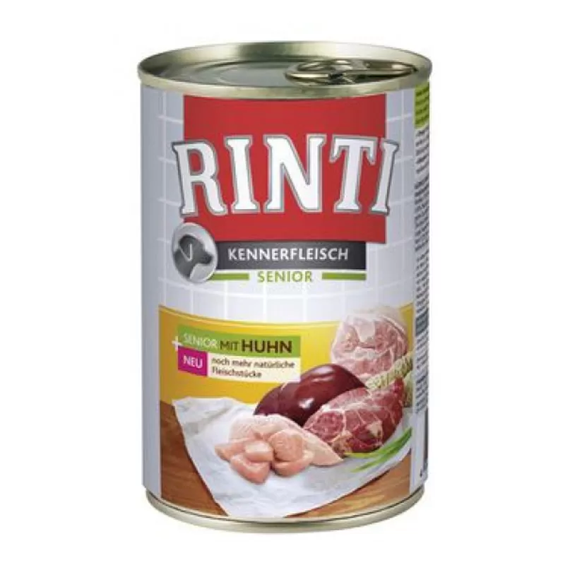 Rinti Dog Kennerfleisch Konzerv Senior Csirke 400g