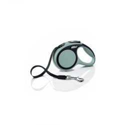 Flexi New Comfort XS szalagos automata póráz 3m 12kg-ig szürke