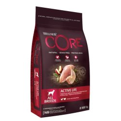 Wellness Core Dog Adult Active Life 16kg