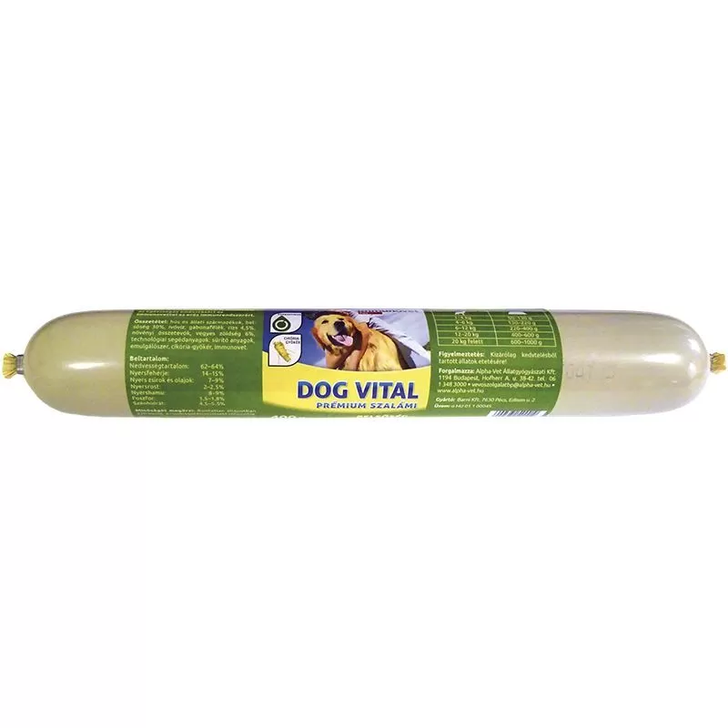Dog Vital Prémium Szalámi 400g Belsőség-Zöldség-Rizs