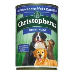 Christopherus Dog konzerv Senior Bárány, burgonya és sárgarépa 400g