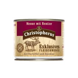 Christopherus Dog konzerv Adult Exclusive húsmenü rénszarvassal 200g