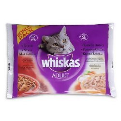Whiskas Alutasakos 100g 4-Pack Ízletes