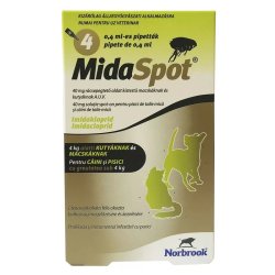 Midaspot 4 X 0,4ml Kis Testű Macska És Mini Kutya (4 Kg Alatt)