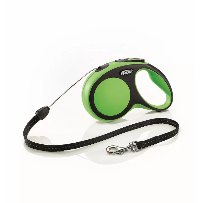 Flexi New Comfort zsinóros automata póráz S 8m 12kg-ig zöld