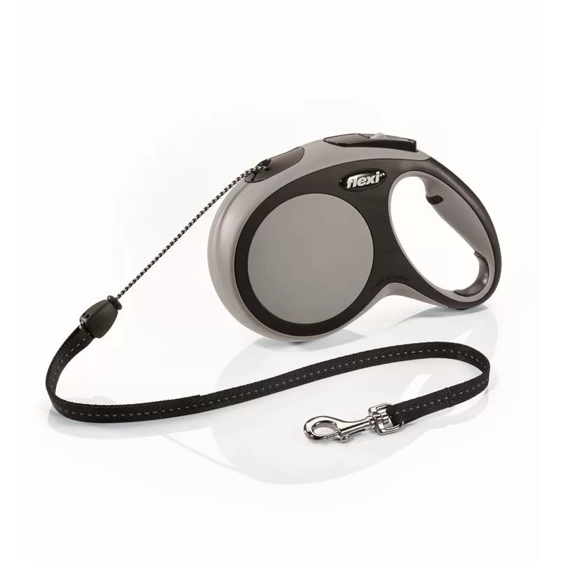 Flexi New Comfort zsinóros automata póráz M 8m 20kg-ig szürke