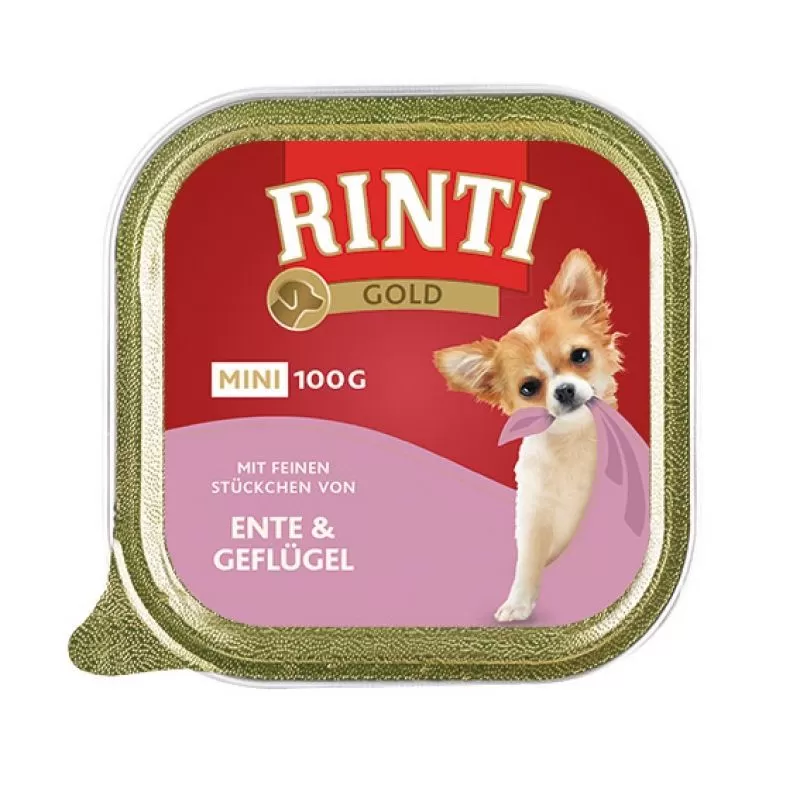 Rinti Gold Mini Kutya Alutálkás Kacsa+Baromfi 100g