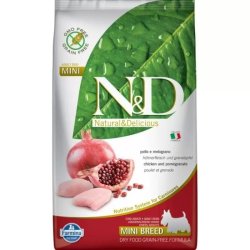 N&D Dog Grain Free csirke&gránátalma adult mini 2,5kg