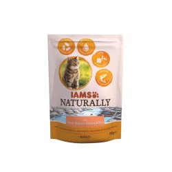 Iams Naturally Cat Felnőtt Macskaeledel Lazaccal 700G