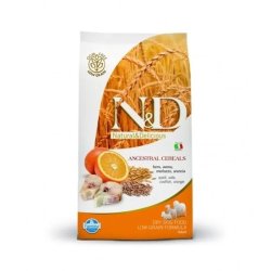 N&D Low Grain tőkehal&narancs adult medium 800g