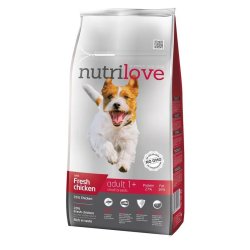 Nutrilove dog száraz ADULT small friss csirke 8+1,6kg