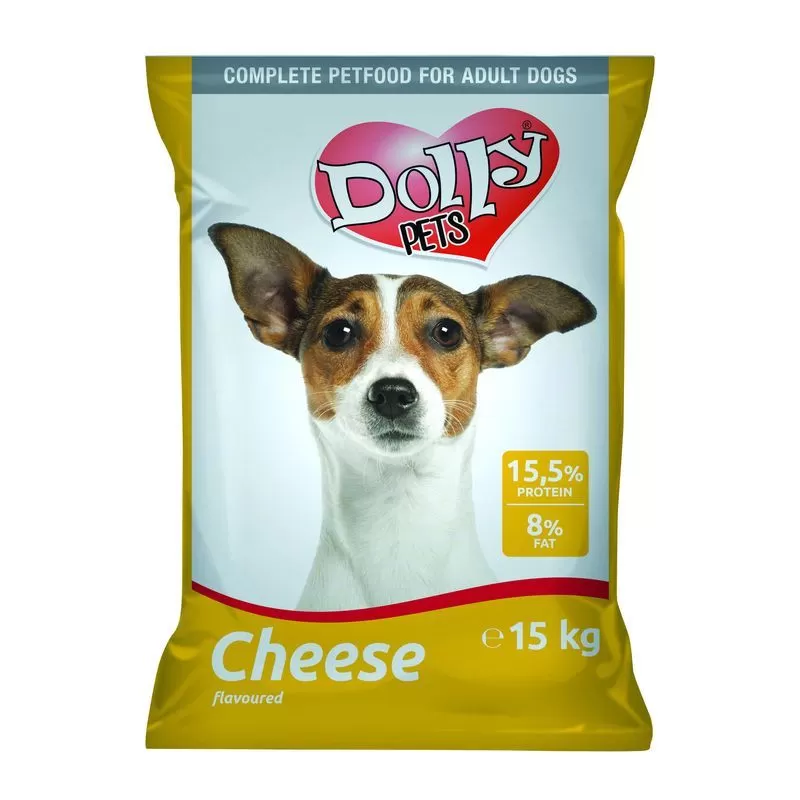 Dolly Dog Száraz Kutyaeledel Sajtos 15kg