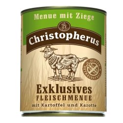 Christopherus Dog konzerv Adult Exclusive húsmenü kecskével 800g