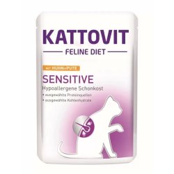Kattovit Cat Alutasakos Sensitive Csirke+Pulyka 85g