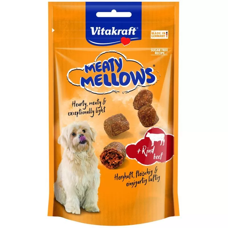 Vitakraft Meaty Mellows Kutya Jutalomfalat Marhahússal 120g