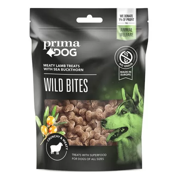 PrimaDog Snack Wild bites Crunchy Lamb with buckthorn 100g