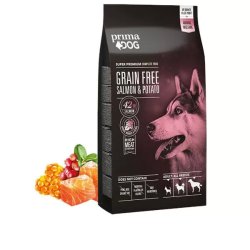 PrimaDog GrainFree Adult All Breeds Salmon&Potato 1,5kg