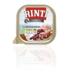 Rinti Dog Kennerfleisch Plus Alutálka Szárnyas szív+tészta 300g