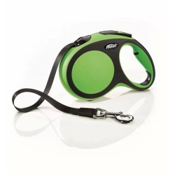 Flexi New Comfort L szalagos automata póráz 5m 60kg-ig zöld