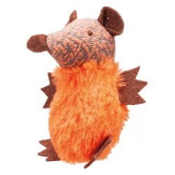 Trixie Játék macskának egér plüss+toll 10cm