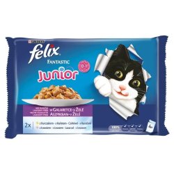 Felix Alutasakos Multipack 4x100g Junior Csirkével És Lazaccal