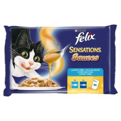 Felix Sensations Sauce Surprise Alutasakos Multipack 4x100g Halas Válogatás Szószban
