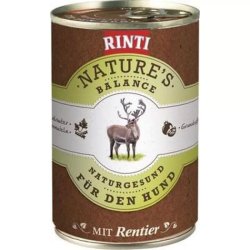 Rinti Kutya Konzerv Natures Balance Rénszarvassal és tésztával 400g