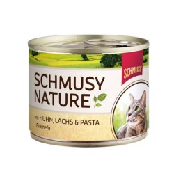 Schmusy Nature Macska Konzerv Csirke+Lazac 190g