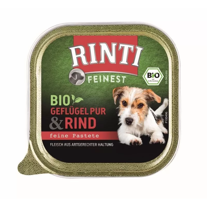 Rinti Dog Bio Alutálkás Marha Baromfi 150g