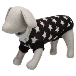 Trixie Kutya pulcsi Stella S 36cm fekete/szürke