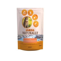 Iams Naturally Cat Felnőtt Macskaeledel Lazaccal 270G