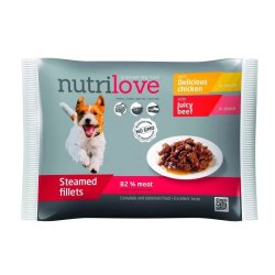 Nutrilove dog alutasak szaftos  2x csirke+2x marha 4x85gr
